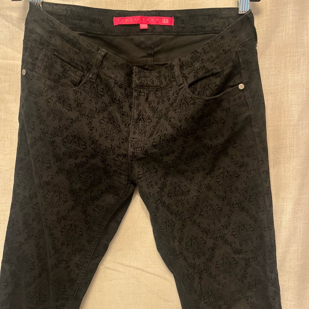 Tinseltown Black paisley Denim‎